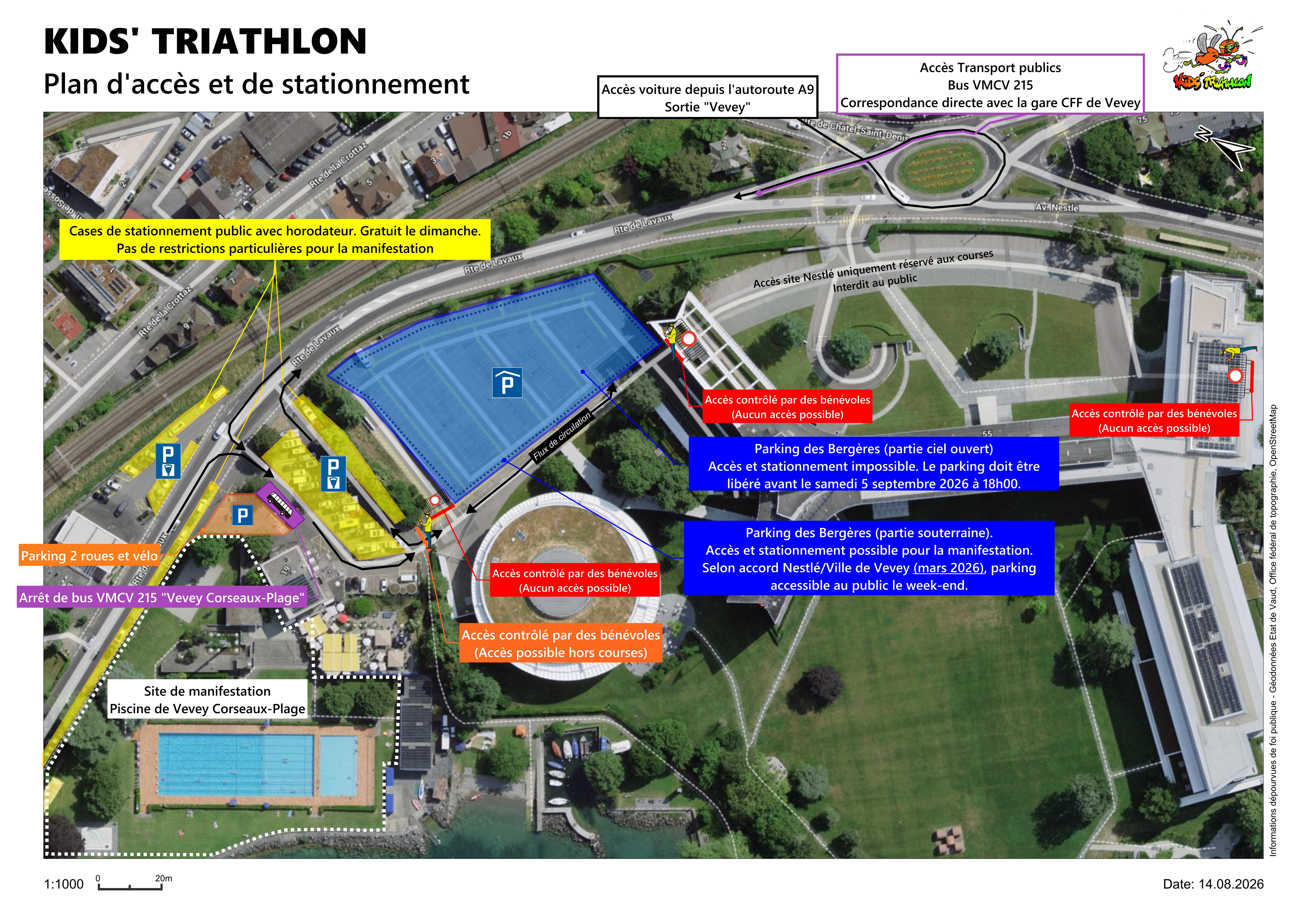 Plan d'accès et de stationnement